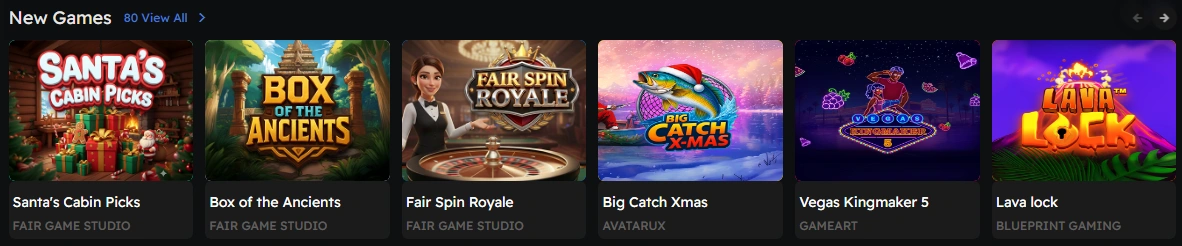 Latest game releases at Betzino Casino