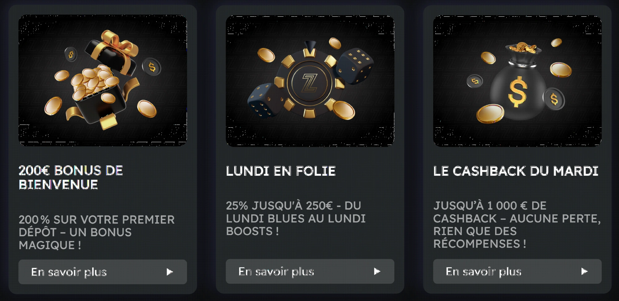 Promotions et bonus disponibles sur Betzino casino