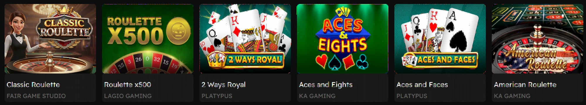 Jeux de table classiques sur Betzino casino